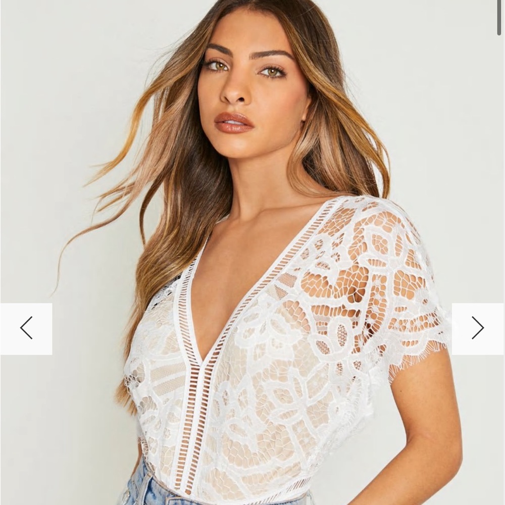 Boohoo Lace Bodysuit